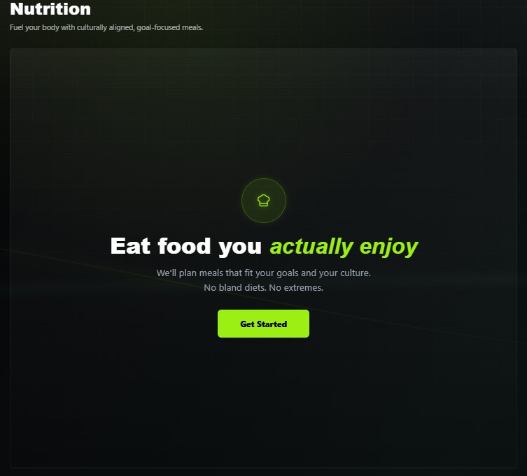 Nutrition planning