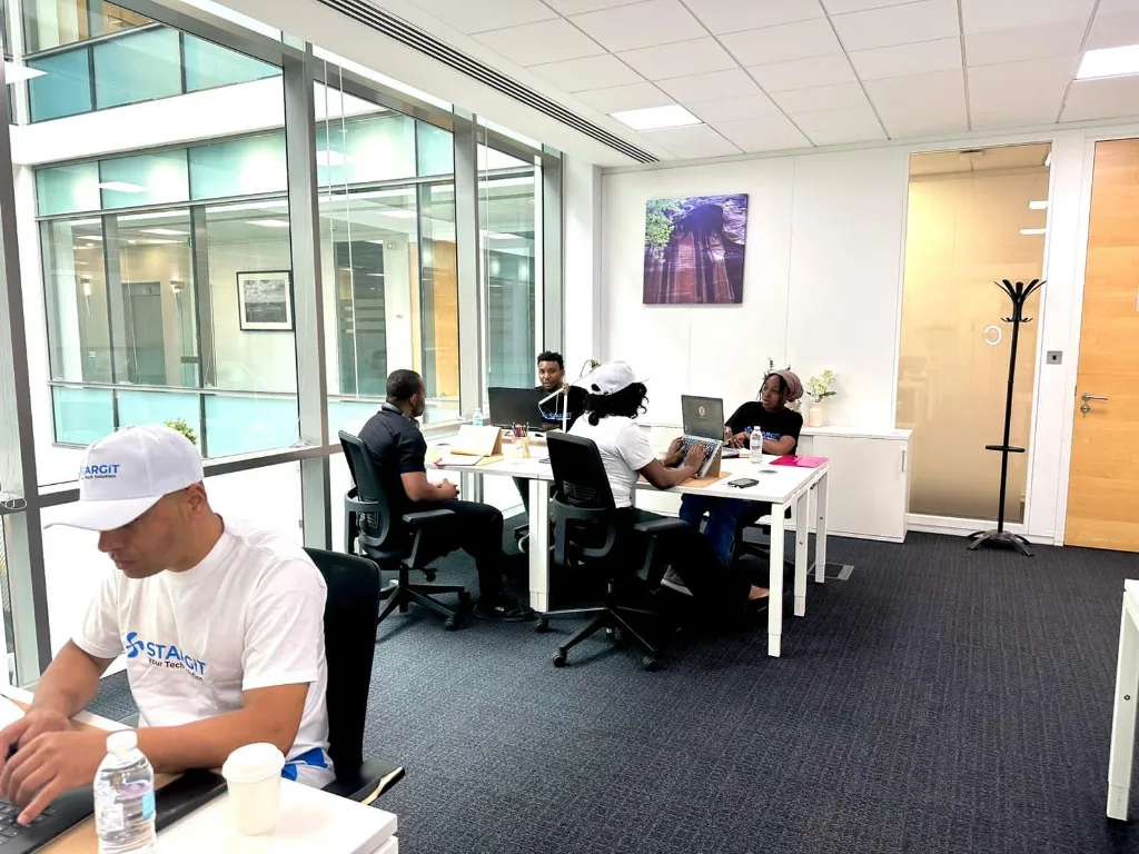 The Stargit team at the office
